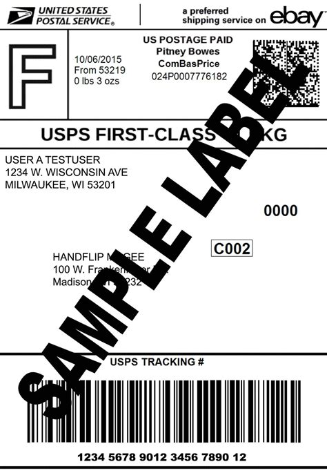 free printable shipping labels 4x6